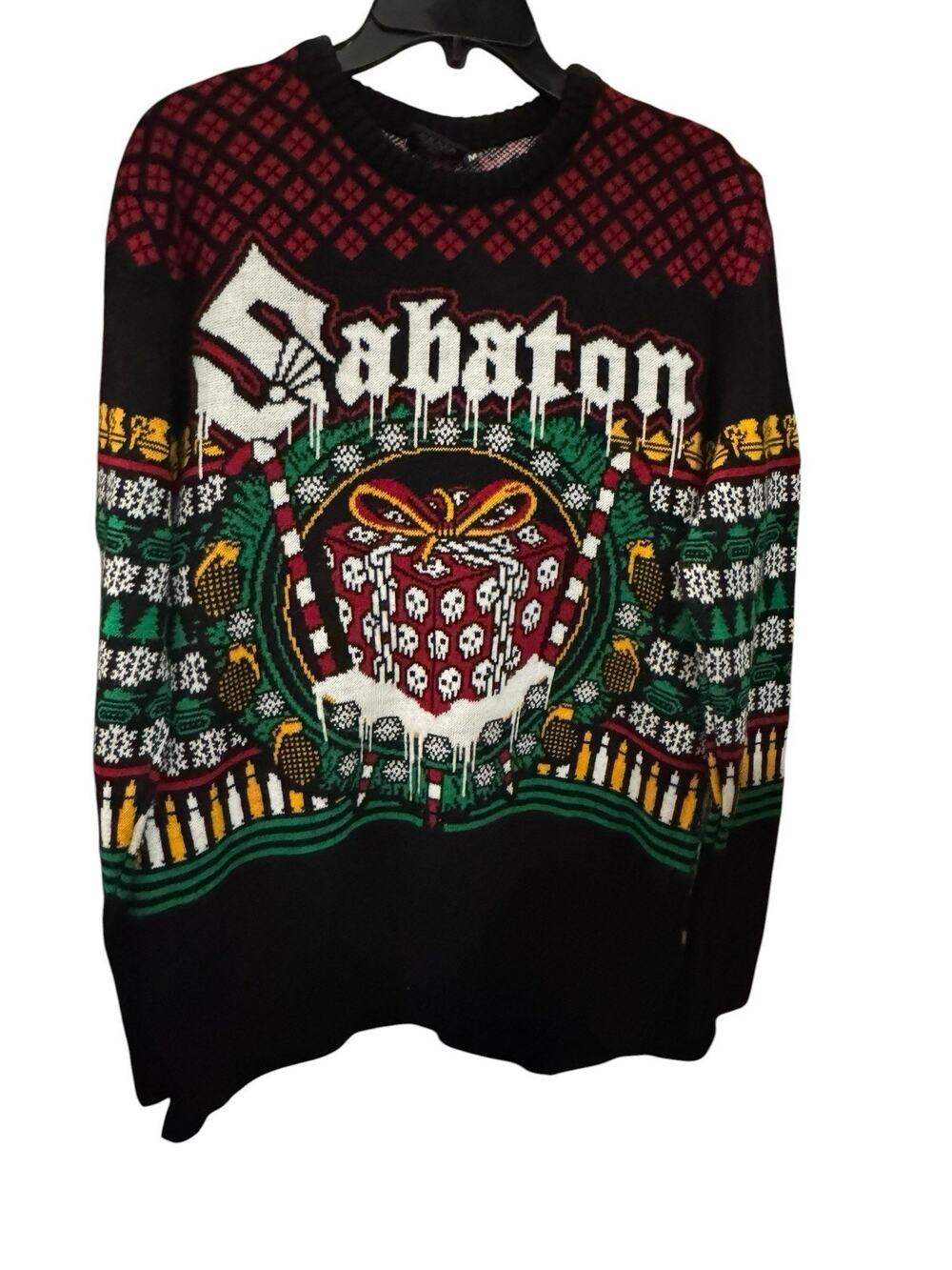 Sabaton Armed for X-Mas Men's Medium Pullover Ugly Christmas Sweater